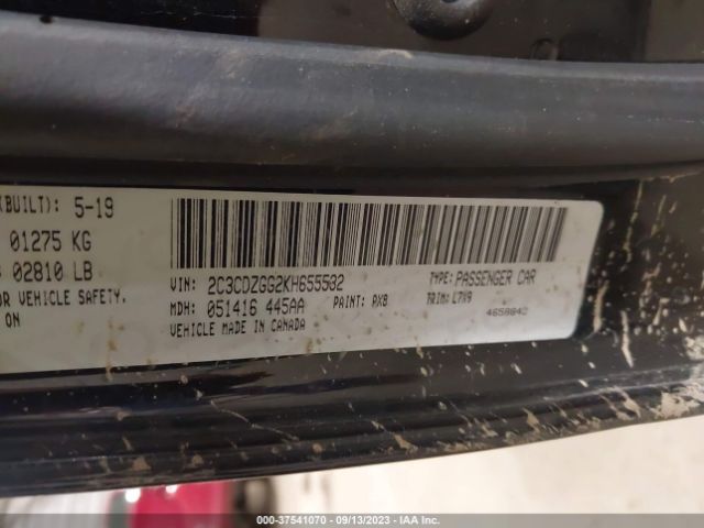2C3CDZGG2KH655532 Dodge Challenger Sxt