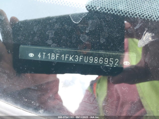 2015 TOYOTA CAMRY SE VIN: 4T1BF1FK3FU986952