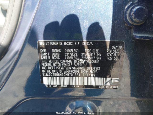 3CZRU6H50HM701381 Honda HR-V EX