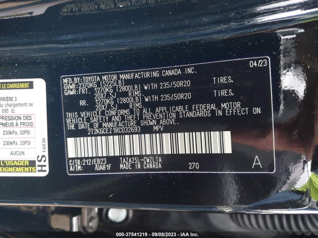2024 LEXUS NX NX 350 F SPORT HANDLING VIN: 2T2KGCEZ1RC032693