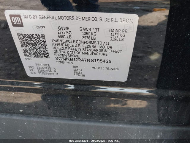Chevrolet Blazer Lt 2022 3GNKBCR47NS195435 Image 9