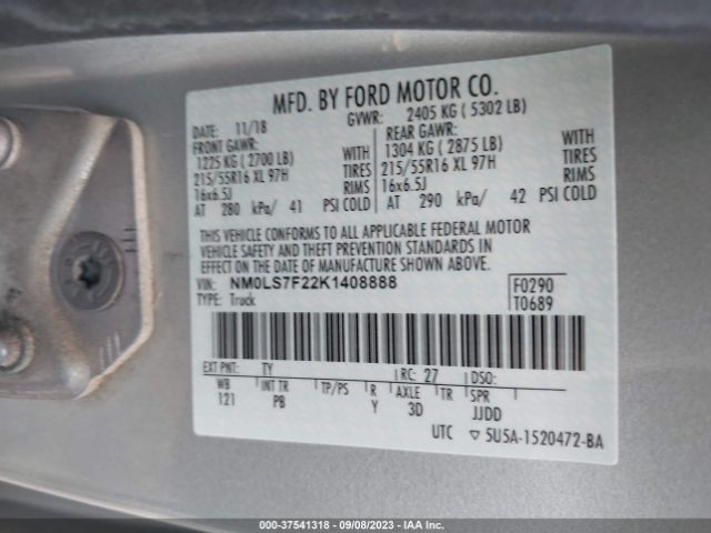 NM0LS7F22K1408888 Ford Transit Connect Van Xlt
