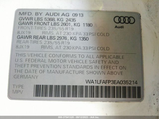 WA1LFAFP3EA035214 Audi Q5 Premium Plus