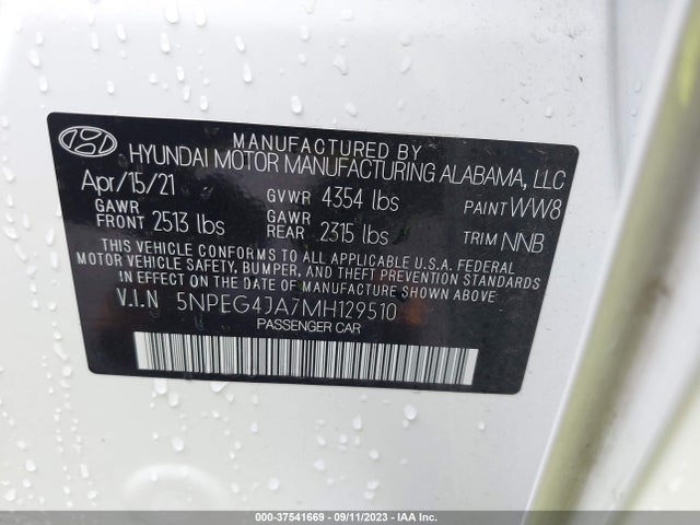 Hyundai SONATA SE 2021 5NPEG4JA7MH129510 Image 9