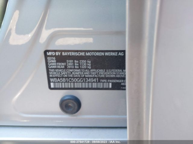 WBA5B1C50GG134941 BMW 5 Series 535i