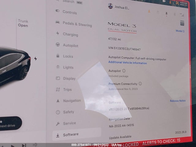 Tesla Model 3 Performance 2020 5YJ3E1EC2LF746947 Image 15