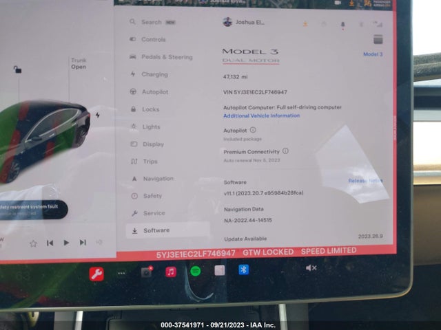 Tesla Model 3 Performance 2020 5YJ3E1EC2LF746947 Image 7
