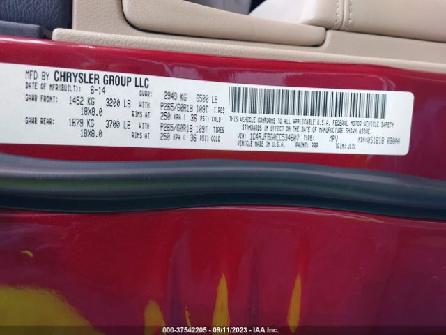 1C4RJFBG0EC534607 Jeep Grand Cherokee Limited