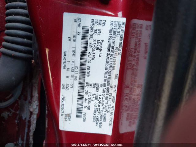 1FADP3F22FL226349 Ford FOCUS SE