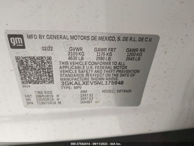 3GKALXEV5NL175948 GMC Terrain Denali