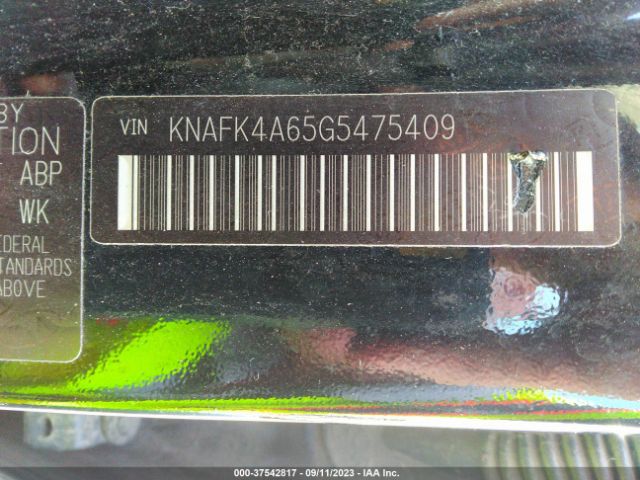 KNAFK4A65G5475409 KIA FORTE LX
