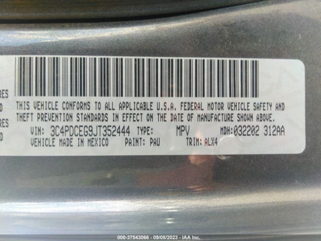 2018 DODGE JOURNEY 3C4PDCEG9JT352444 Photo 8