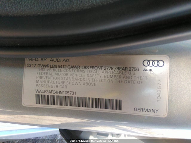 2017 Audi S6, VIN: WAUF2AFC4HN105731