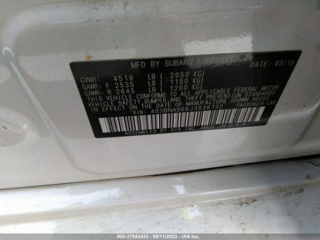 4S3BNAS66J3036132 Subaru Legacy Sport