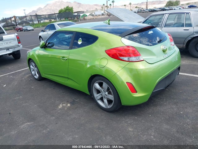 2012 HYUNDAI VELOSTER W/BLACK INT VIN: KMHTC6AD8CU065342
