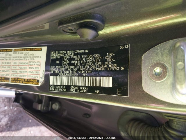 2013 TOYOTA 4RUNNER JTEBU5JR6D5144714 Photo 8