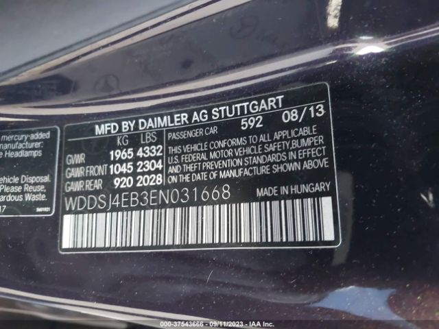 WDDSJ4EB3EN031668 Mercedes-Benz Cla-class Cla 250