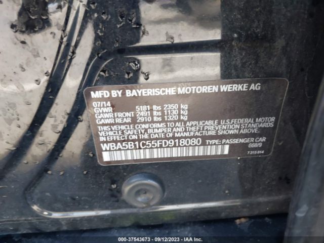 WBA5B1C55FD918080 BMW 5 Series 535i