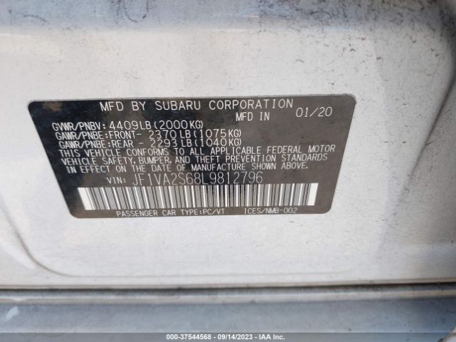 JF1VA2S68L9812796 Subaru Wrx Sti