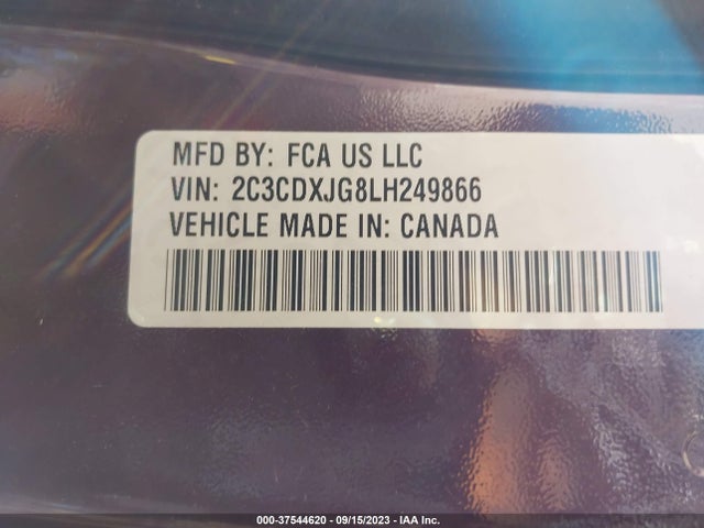 Dodge Charger Sxt Awd 2020 2C3CDXJG8LH249866 Image 9
