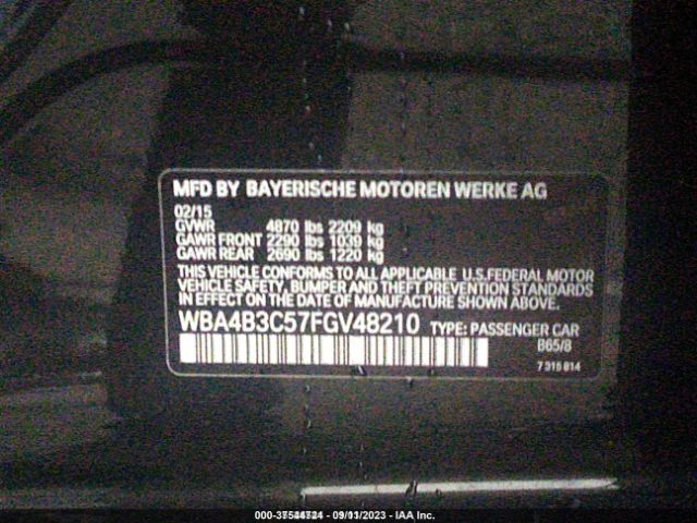 WBA4B3C57FGV48210 BMW 435i Gran Coupe Xdrive
