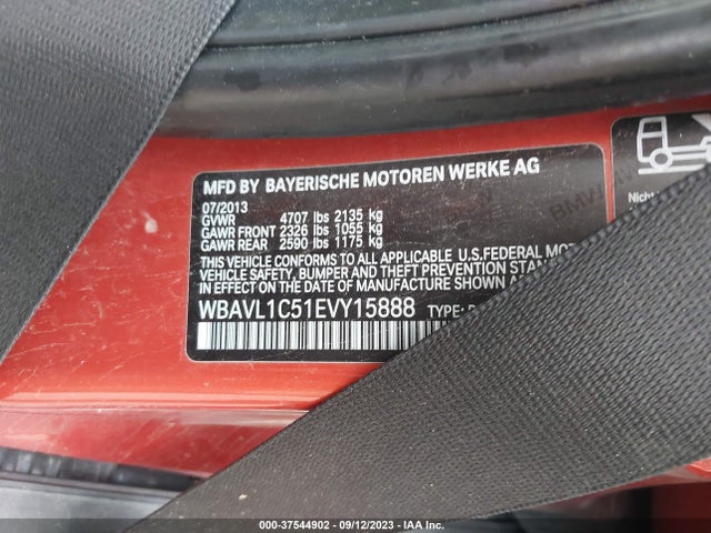 BMW X1 Xdrive28i 2014 WBAVL1C51EVY15888 Image 9
