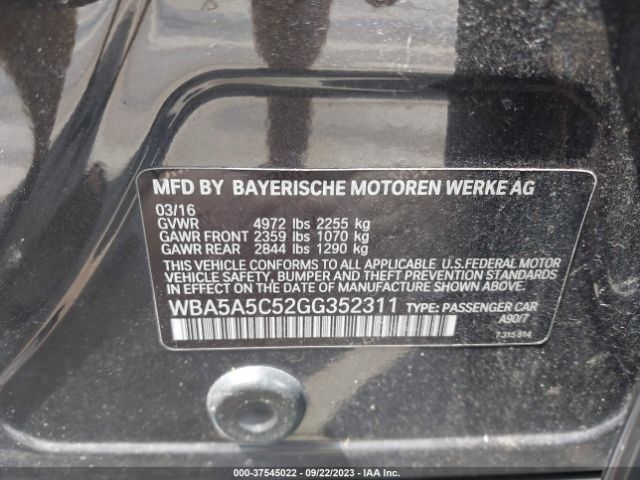WBA5A5C52GG352311 BMW 5 Series 528i