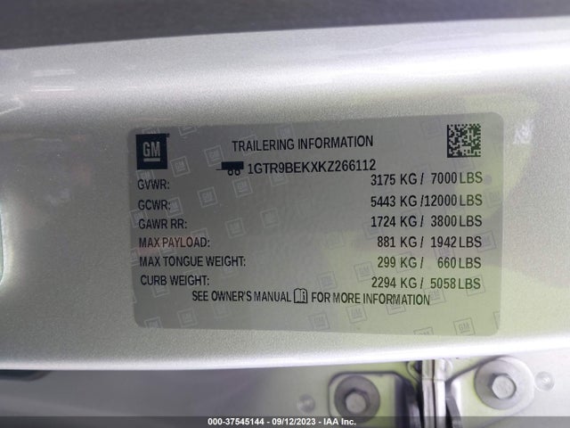 GMC Sierra 1500 Sle 2019 1GTR9BEKXKZ266112 Image 9