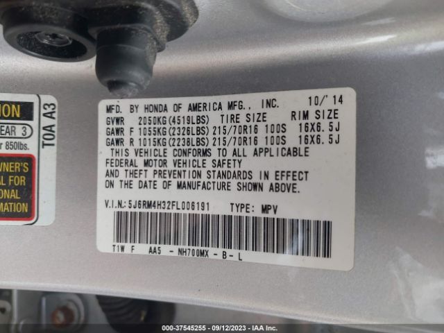 5J6RM4H32FL006191 Honda CR-V LX