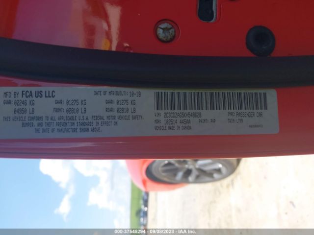 2019 DODGE CHALLENGER 2C3CDZAG5KH548628 Photo 8