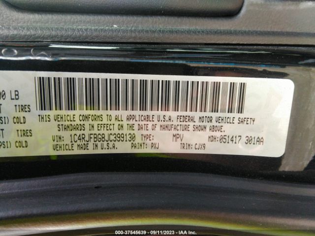 1C4RJFBG8JC399130 Jeep Grand Cherokee Limited