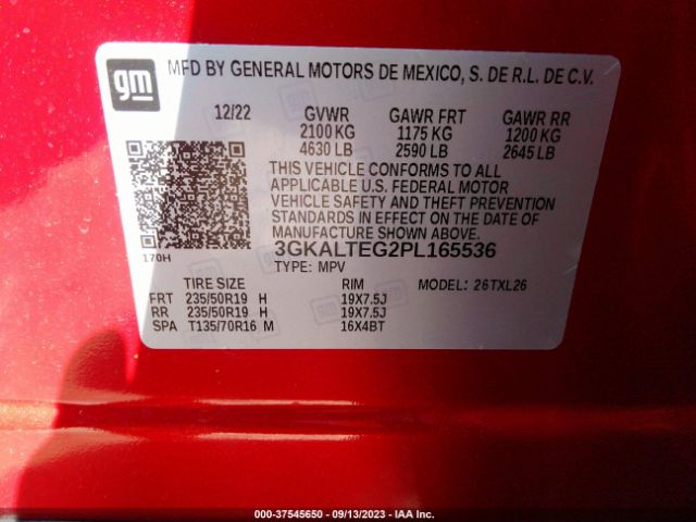 3GKALTEG2PL165536 GMC Terrain Sle