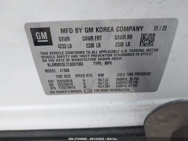 KL4MMDSL7LB097060 Buick Encore Gx Select