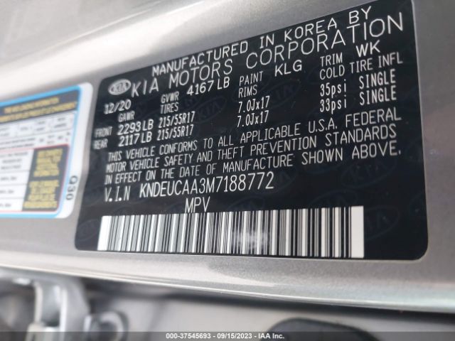 KNDEUCAA3M7188772 KIA SELTOS S
