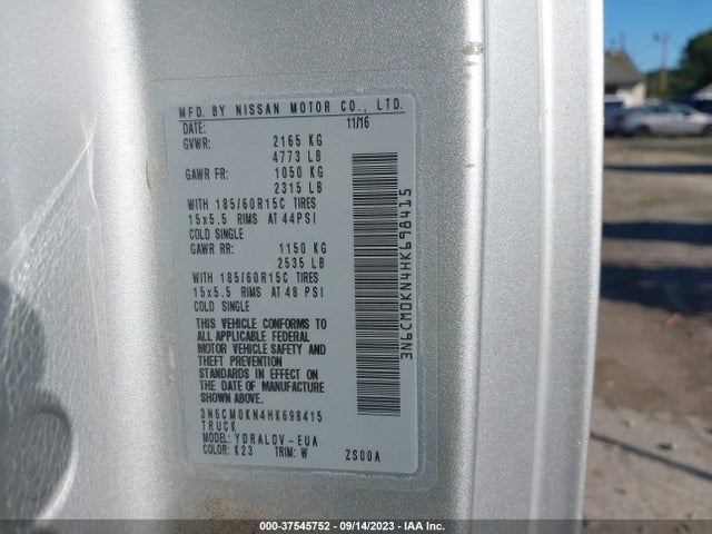 Nissan Nv200 S 2017 3N6CM0KN4HK698415 Image 9