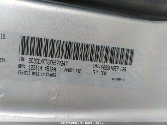 Dodge Charger Police 2019 2C3CDXKT6KH577247 Image 9
