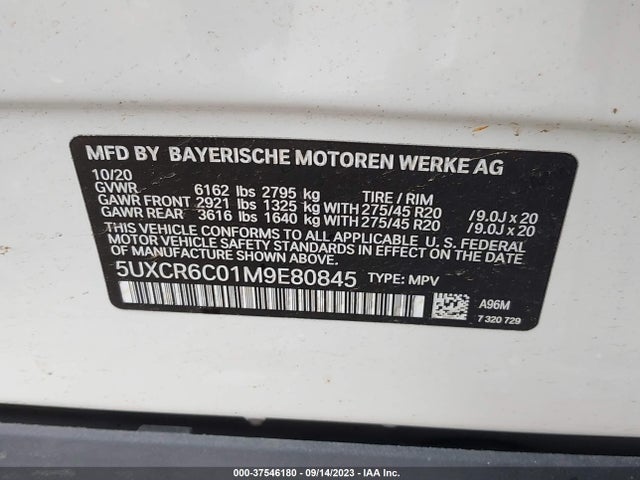 BMW X5 Xdrive40i 2021 аукцион фото