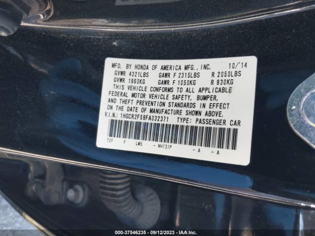 1HGCR2F59FA032371 Honda Accord Sedan Sport