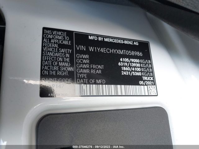 W1Y4ECHYXMT058986 Mercedes-Benz Sprinter 2500 High Roof V6
