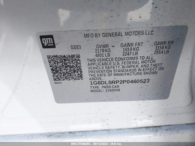 2023 Cadillac CT4, VIN: 1G6DL5RP2P0460523