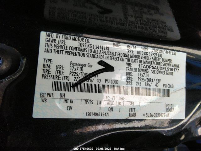 1FADP5AUXEL516177 Ford C-max Hybrid Se