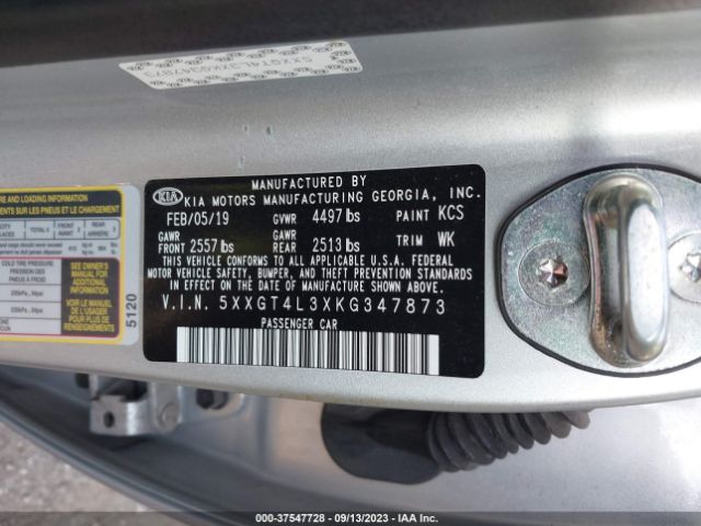 5XXGT4L3XKG347873 KIA Optima Lx