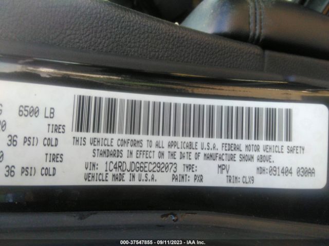 1C4RDJDG6EC292073 Dodge DURANGO LIMITED