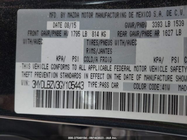3MYDLBZV3GY105443 Scion IA