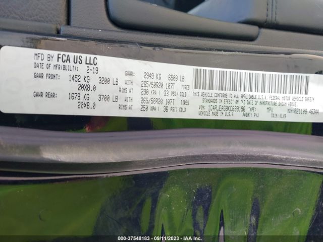 1C4RJEAG8KC699196 Jeep Grand Cherokee Altitude
