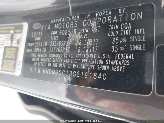 KNDMB5C13G6191840 KIA SEDONA LX