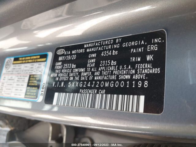 5XXG24J20MG001198 KIA K5 LX