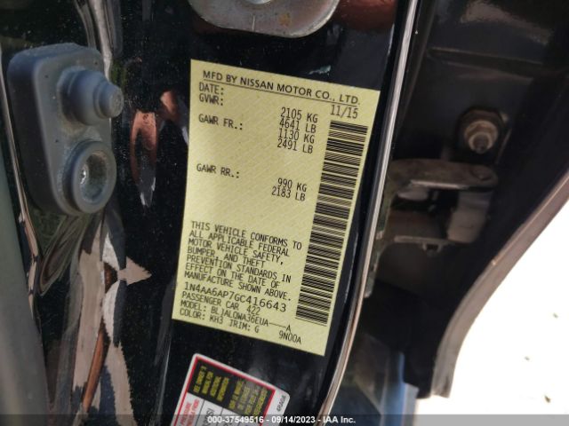 1N4AA6AP7GC416643 Nissan Maxima 3.5 S