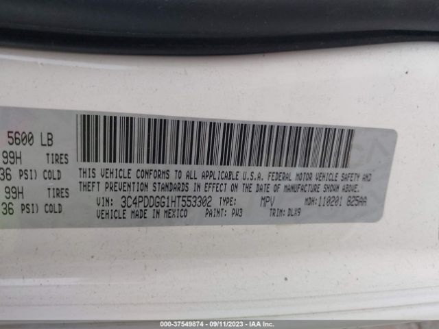 3C4PDDGG1HT553302 Dodge Journey Crossroad Plus