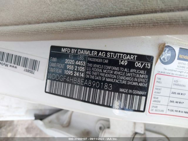 WDDGF4HB8EA890183 Mercedes-Benz C-class C 250